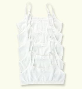 5 Pack - Older Girls' Pure Cotton Crop Tops