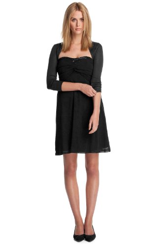 ESPRIT Collection Damen Kleid (knielang) B2S646, Gr. 34 (XS), Schwarz (black 001) Preisvergleich