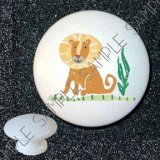 African Wildlife Safari Lion Kids Drawer Pulls Knobs