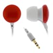 GTMax Stereo Candy Soft Gel Headset 3.5mm - Red for Amazon Kindle 2, kindle DX E-Book Reader