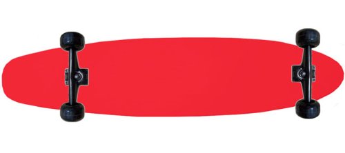 Moose Complete Longboard (9 x 40, Kicktail, Red, 70mm Black Wheels)