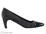 Prada Women's Grey Suede Toe Cap Heels Shoes