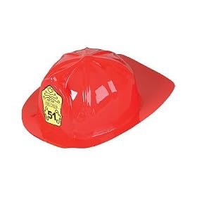 12 Childs Plastic Fire Chief Hats