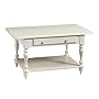 Cocktail Coffee Table Cottage Style in Shabby White Finish