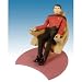 Star Trek: The Next Generation Online Exclusive Commander William Riker & Chair Deluxe Action Figure