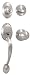 Weslock Hillcrest Oil Rubbed Bronze Hillcrest Hillcrest Dummy Entry Handleset from the Reliant, Hill