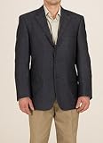 Andrew Fezza Blue Neat Tick Woven 3-Button Sport Coat