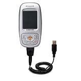 Coiled Power Hot Sync and Charge USB Data Cable w/ Tip Exchange for the Samsung SGH-E350 - Gomadic Brand