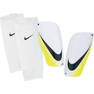 NIKE Mercurial Lite Shin Pad, White, M