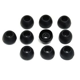 5 Pair Medium Black color Silicone Replacement Ear Buds Tips for Audio-Technica Skullcandy Monster Sony Ultimate Ears... by