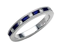 0.90 cttw Sapphire Eternity Band by Karina B(tm) - Platinum, 14kt & 18kt White or Yellow Gold