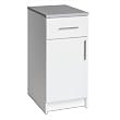 Elite Garage/Laundry Room Base Drawer with Door In White Finish By Prepac Furniture