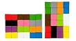 Kid-O Colored Cube Blocks