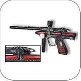 Bob Long 05 A-Bomb Paintball Gun Black w/ Red Sleeve