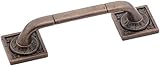 Amerock BP4482RBZ Ambrosia Euro Stone Square Pull, Rustic Bronze, 3-3/4-Inch