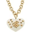 Rocawear La Creme Resin Rw Studded Heart Necklace
