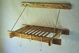 Review Buffalo Creek Designs  / Cherry Small Wall Mount Kitchen Pot Rack