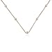 18k Yellow Gold Plated Sterling Silver Genuine Diamond Accent Rolo Chain Necklace, 17"