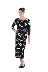 Petite Cotton/Knit Scoop Neck Spring Summer Fall Winter 3/4 Sleeves Evening Dress 