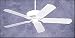 Designer Ceiling Fan Appliance White Remote