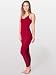 American Apparel Cotton Spandex Jersey Unitard Medium-Cranberry