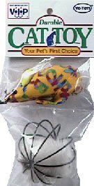 Vo-Toys Kitty Combo Mouse with Wire Ball Cat Toy