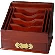 Last Minute Gift Idea Quality Corporate Business or Him / Her - 11" Rosewood Stationary / Letter Desk Organizer