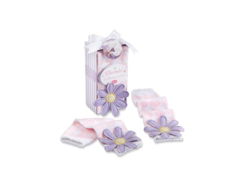 Baby Aspen, Bloomin' Legwarmers for Baby, Pink/Purple, 0-12 Months