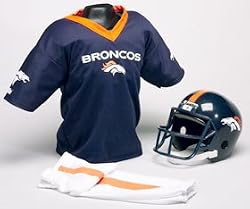Denver Broncos Youth Uniform Set - size Medium - Football Sports Merchandise
