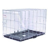 Precision Pet Suitcase Crate, Medium/Large 4000, 36 x 22.5 x 25", Chrome