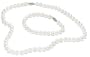 14k White Gold Freshwater Cultured Pearl 7.0-7.5mm Necklace, 18" and Bracelet, 7" Set
