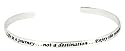 Sterling Silver "Life Is A Journey, Not a Destination, Enjoy The Moments" Cuff Bracelet