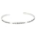 Sterling Silver "Life Is A Journey, Not a Destination, Enjoy The Moments" Cuff Bracelet