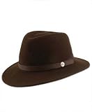Tilley Hat TF1: Water-resistant Winter Hat, Unisex Felt Fedora - Black or Brown