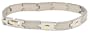Men's 18k Yellow Gold and Stainless Steel Bracelet, 8.25"