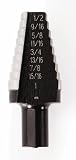 Irwin 10220 Unibit20 9/16-Inch to 1-Inch 1/2-Inch Shank Hole Enlarging Step Drill Bit