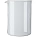 Bodum Spare Glass For French Press Coffee Maker, 4 Cup, 0.5 l, 17 oz, dia 9.6 cm, H 12.5 cm
