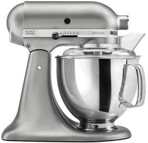 Kitchenaid Stand Mixer Tilt 5-quart Ksm150pscu Artisan 10-sp Contour Silver New Fast Shipping By Fedex