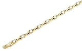 Crislu Bamboo Tennis Bracelet, Gold Plated (2.10 cttw)