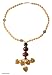 

Bull horn and bronze long necklace, 'Bright Love'
