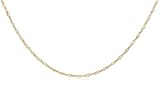 14k Yellow Gold 1.5mm Diamond-Cut Singapore Chain Necklace, 18