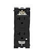 Leviton Renu Tamper-Resistant GFCI Outlet REG20-OB, 20A-125VAC, in Onyx Black