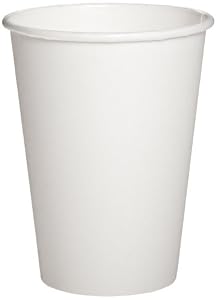 Dixie 2342W Paper Hot Cup, 12 oz Capacity, White (20 Packs of 50)