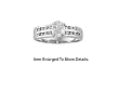 Genuine 925 Sterling Silver Cubic Zirconia Engagement Ring