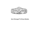 Genuine 925 Sterling Silver Cubic Zirconia Engagement Ring