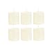 Mega Candles 6 pcs Unscented Ivory Round Pillar Candle | Hand Poured Premium Wax Candles 3