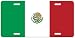 Mexican Flag License Plate - Free Matching Keychain
