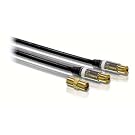 Philips SWV3113W/10 PAL Male to Female Black 2M Coaxial Audio Cable