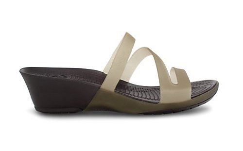 Original Crocs 12226-23G Carliana Sandale Pantolette Khaki / Espresso Khaki Braun Preisvergleich