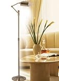 Bell + Howell Brass-Tone Swivel-Arm Sunlight Floor Lamp